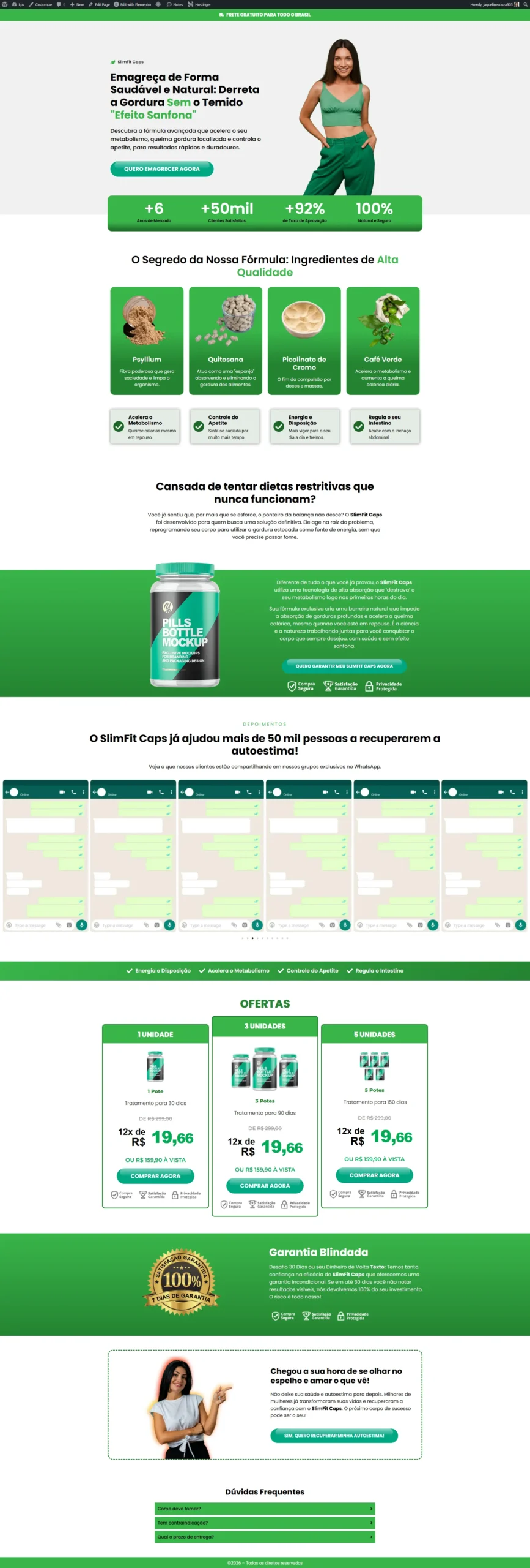 landing page fit essence